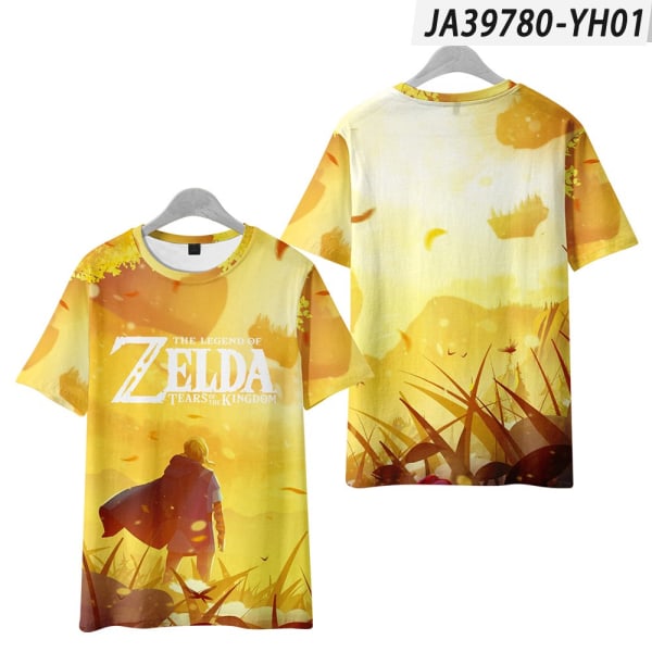 The Legend of Zelda Tears of the Kingdom T-shirt för män Toppar Mode kortärmad unisex crewneck lös t-shirt för barn style3 130(kids)