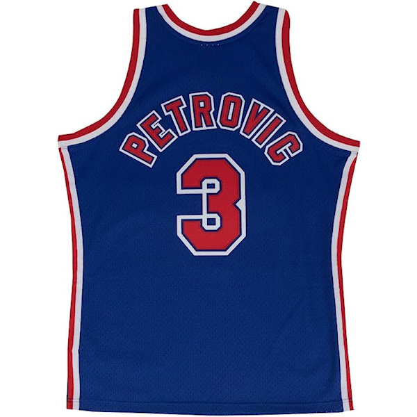 Mitchell & Ness New Jersey Nets Drazen Petrovic Swingman tröja Royal XL