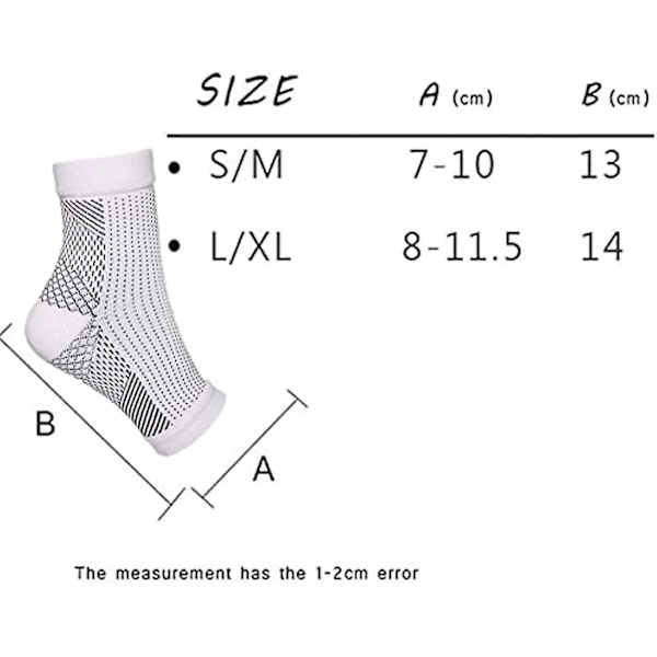 5 par lugnande strumpor för neuropati Smärtlindring vid sänggåendet lugna strumpor Trötthet Kompression Fotärm Stödbygel Sockdi Man Jia L