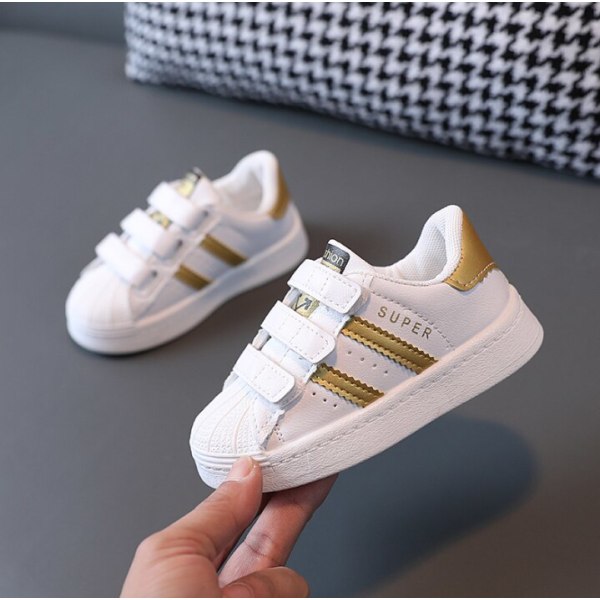 Children's Design White Sneakers Toddlers Girls Boys Mesh Breathable Lace-up Casual Sport Shoes Kids Tennis 2-6Y Toddler Shoes Beige 23