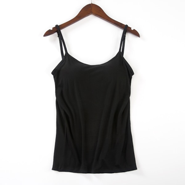 Vadderat mjukt Casual BH-linne för kvinnor Black XL
