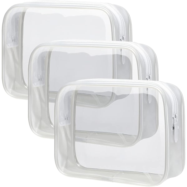 Transparent necessär, necessär för transport White-White
