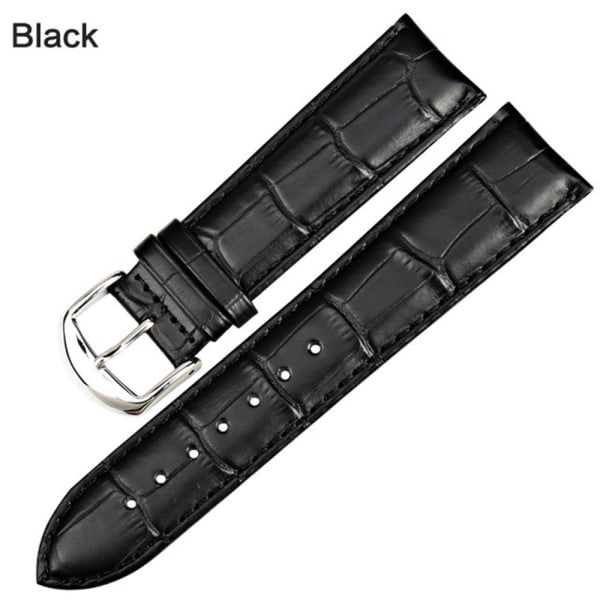 Klockarmband i Läder (Vintage-design) Lila 16mm