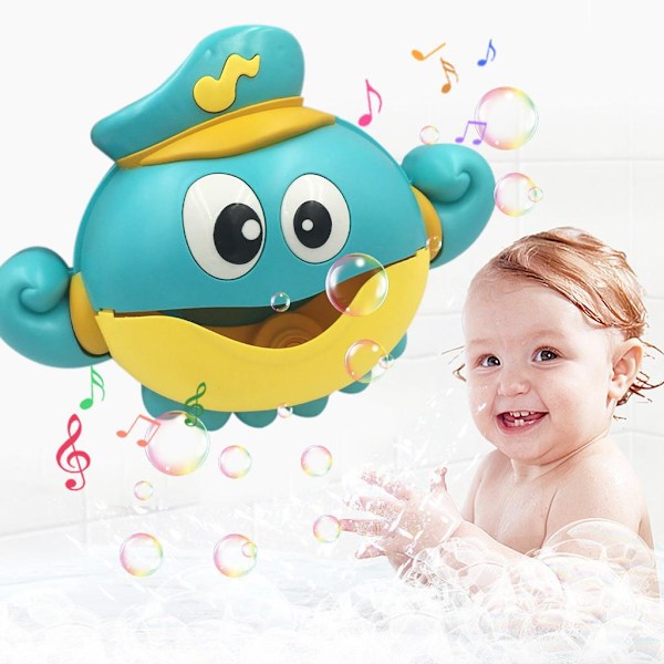 Badleksak bubblor musik bläckfisk babyleksak