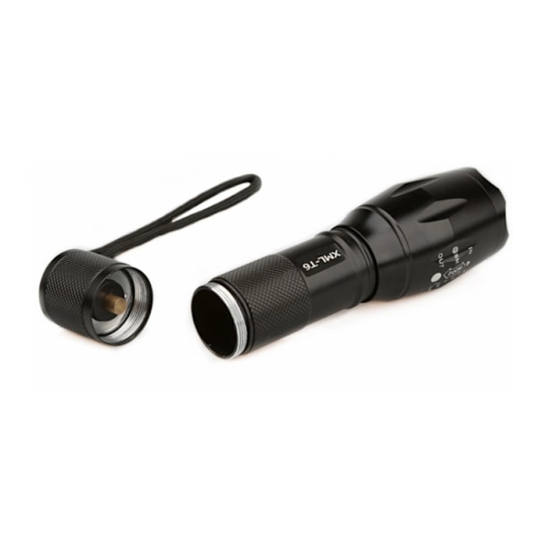 Ficklampa UltraFire LED CREE XML T-6 3000 LUMENS Svart