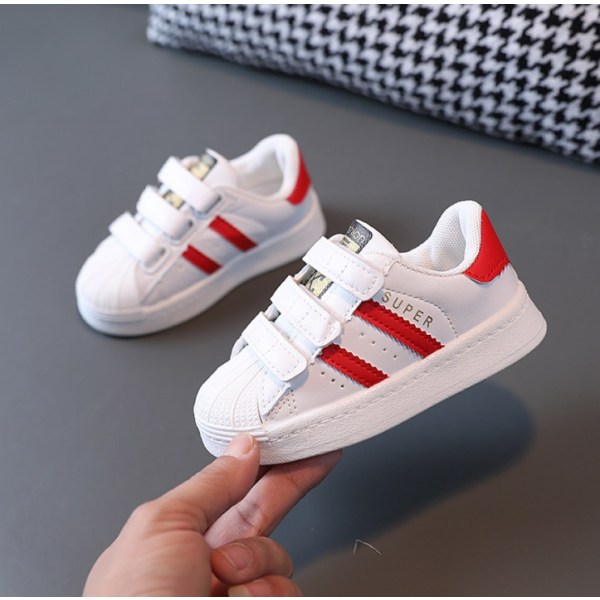 Children's Design White Sneakers Toddlers Girls Boys Mesh Breathable Lace-up Casual Sport Shoes Kids Tennis 2-6Y Toddler Shoes Black 30