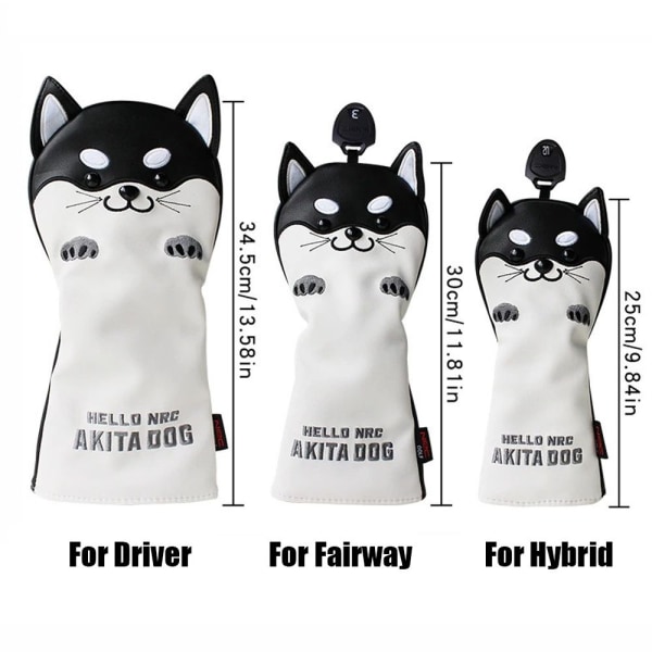 3st Golf Club Head Covers Golf Rod Sleeve FÖR HYBRID