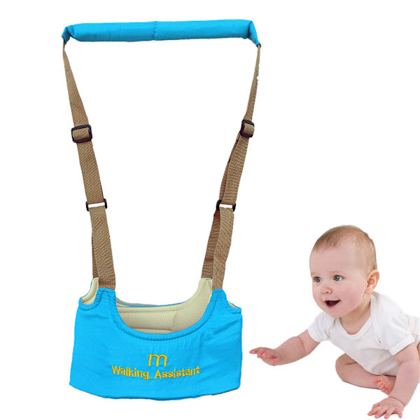Justerbart toddler för småbarn som lär sig gå, baby blue