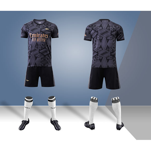 22-23 Arsenal svart Kids Adults Jersey Trainin Jersey uit aka NO.7 Odegaard NO.8 S