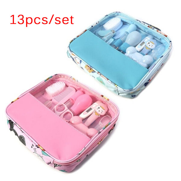 13 st/ set Nyfödd baby barn nagelhår hälsovårdssats Blue