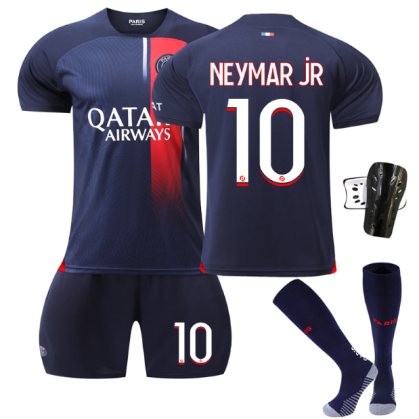23-24 Paris Hemma Fotbollströja Kit 10 Neymar Kids 24(130-140CM)
