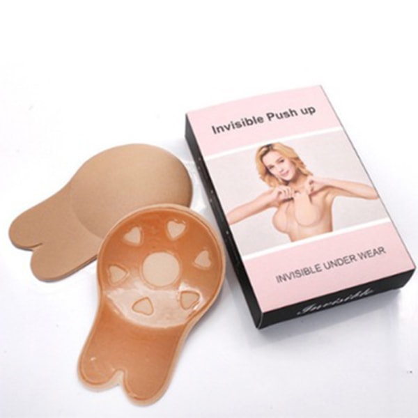 Bekväm Självhäftande BH Utan Band Beige L/XL 11cm