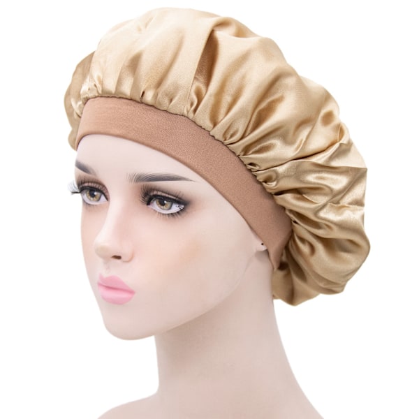 Sovmössa satin bonnet (one size) Beige