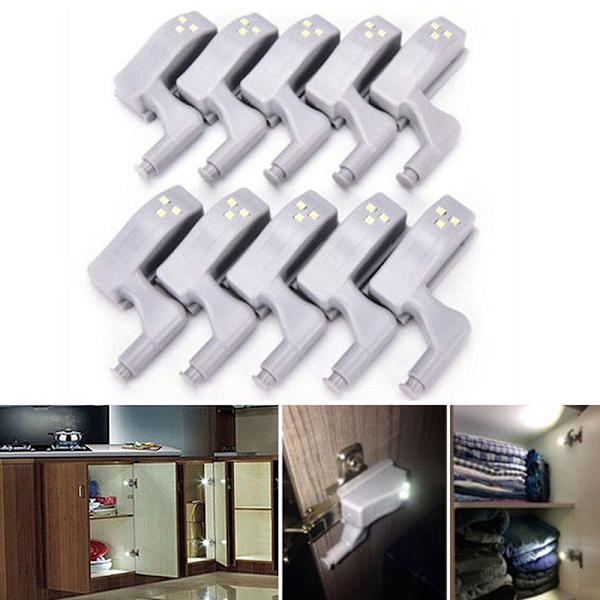 10X Led Smart Sensor Light Köksskåp Skåp Garderob Vard White