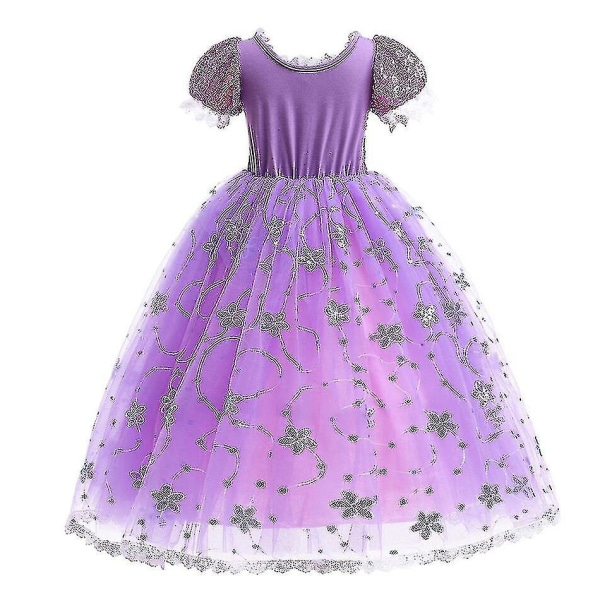 Princess Rapunzel Klänning För tjejer Eleganta lila klänningar Fancy karnevalsdräkt Barnbal Aftonklänningar Halloween Rollspel Klänningar Z X 2Y Tag-100 Rapunzel Sets 01