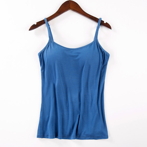 Vadderat mjukt Casual BH-linne för kvinnor Blue XL