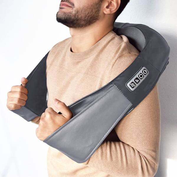 Shiatsu Massage - Masserar nacke, axlar & rygg gray