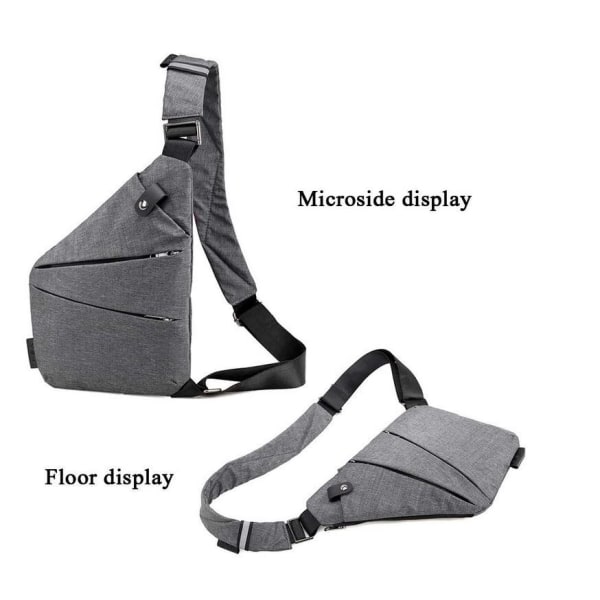 Slingbag / axelväska / bröstväska otroligt slim gray