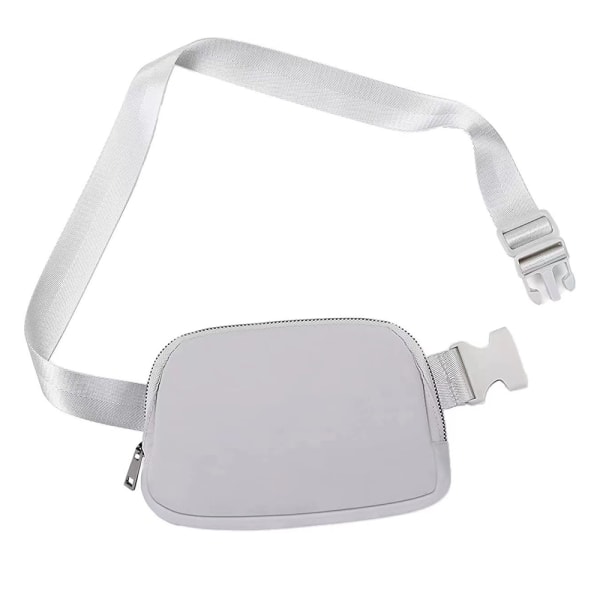 Fanny Bältesväska Midjepaket Crossbody-väskor Bumbag för löpning light grey