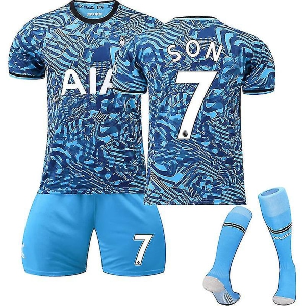 2223 New Tottenham Away Jersey Kits Fotbollströja för vuxna Träningströja för barn Fotbollströja SON 7 Kids 20(110-120CM)