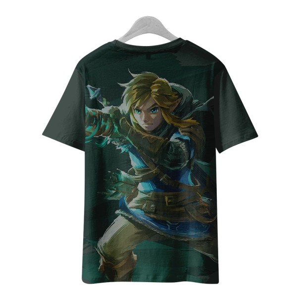 The Legend of Zelda Tears of the Kingdom T-shirt för män Toppar Mode kortärmad unisex crewneck lös t-shirt för barn style2 xxxl