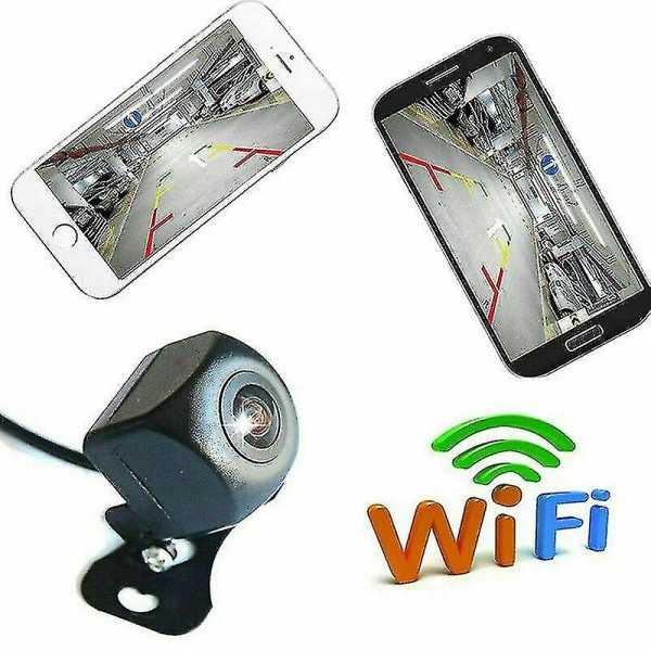 Bil Backkamera 1080p Hd Backup Kamera Wifi Trådlös Cam För Iphone Android