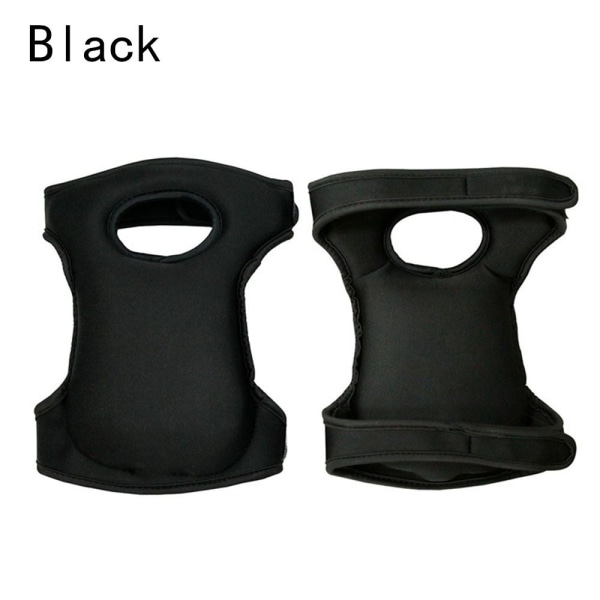 Knäskydd för trädgårdsarbete Mjukt Memory Foam Knäskydd SVART black