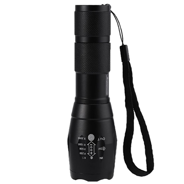 Ficklampa UltraFire LED CREE XML T-6 3000 LUMENS Svart
