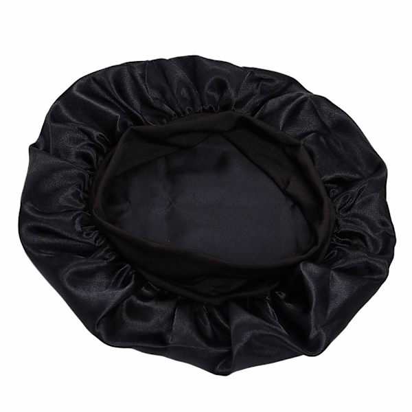 Sovmössa satin bonnet (one size) Svart