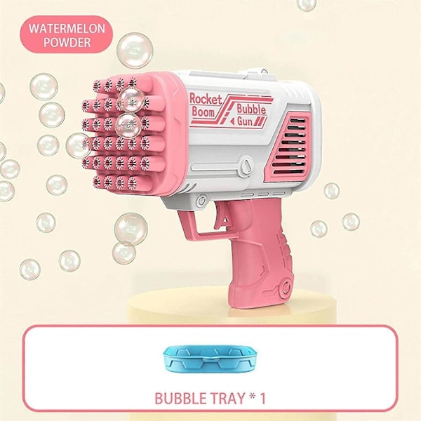 32-håls automatisk bubbelmaskin för barn utomhus elektrisk bubbelmaskin leksaker för pojkar Flickor Födelsedag Gif