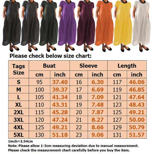 Kvinnor Maxiklänningar Lång Klänning Kortärmad Solklänning Semester Sexig White 3XL