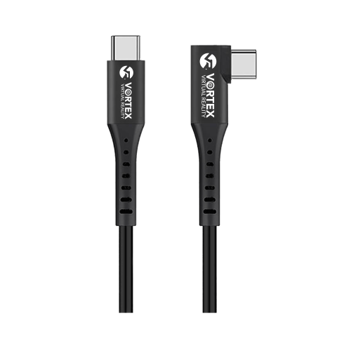 VORTEX VR 10m USB-C til USB-C Høyhastighetskabel for Meta Quest 2/3/3S – Oculus Link, SteamVR & SideQuest-kompatibel, Fleksibel VR PC-kabel