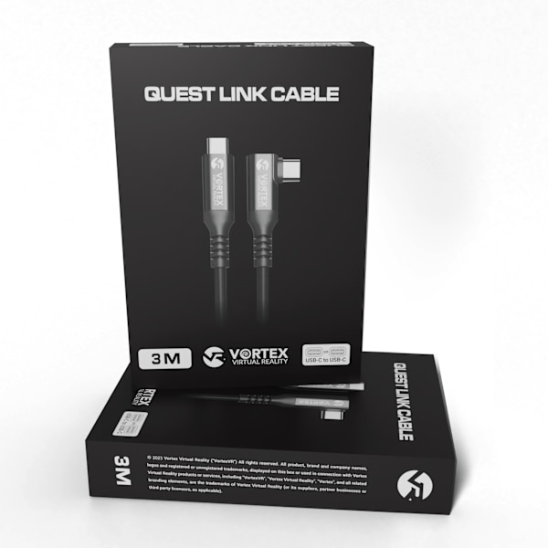 3 metrin kaapeli VortexVR USB-C:stä Meta Quest Linkiin | Quest 3S:ään Quest 3 Quest 2:een
