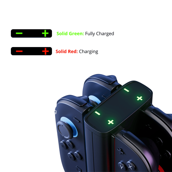 Syntech Joy-Con ladestasjon for Nintendo Switch 2 - 4-i-1 hurtiglader med LED