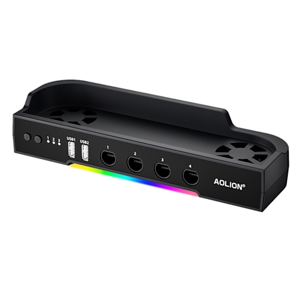 Kølebase med RGB, hub og holder til Nintendo Switch 2