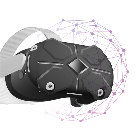 3D-brilletrekk for Oculus Quest 2 | Svart