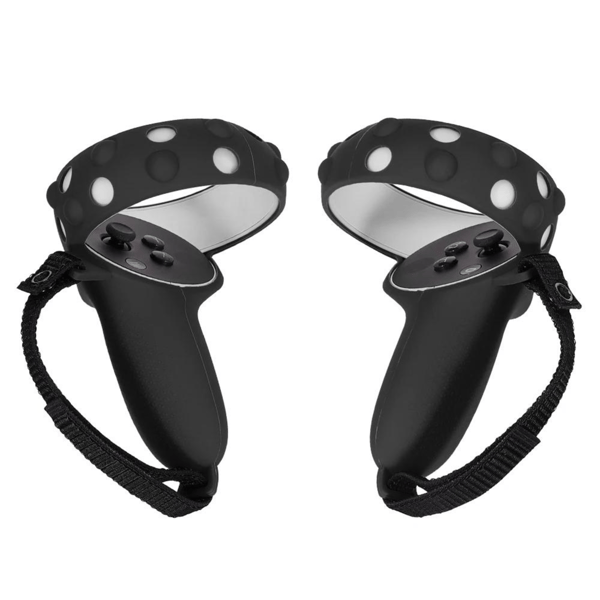 KOMBINERT: Kontrollerbeskytter + holder for Oculus Quest 2 - Rød