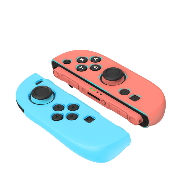 Silikonfodral gamepadskydd för Nintendo Switch 2 | Rosa/Blå