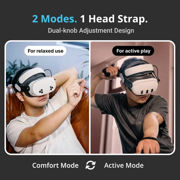BOBOVR M3 Pro+ huvudrem med 6500 mAh batteri för Meta Quest 3 / 3S