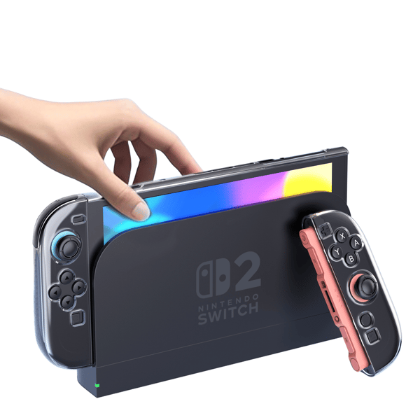 Transparent skyddande fodral med halkfritt grepp | för Nintendo Switch 2