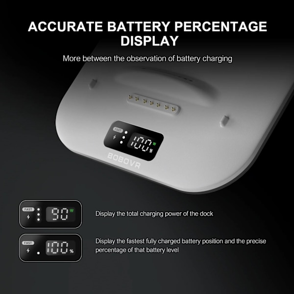 BOBOVR BD3 Trippellader for B100-batterier