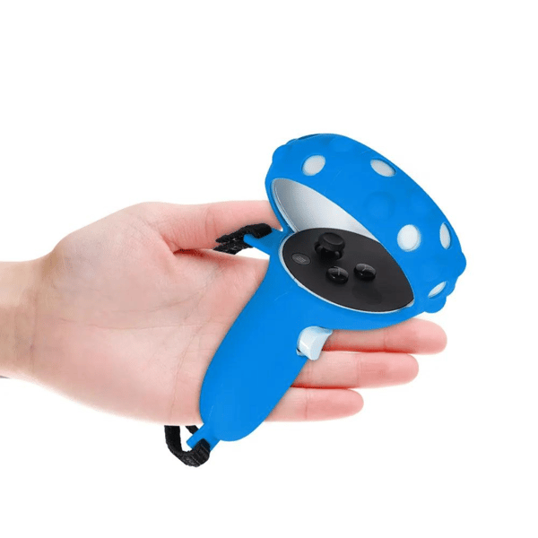 KOMBINERT: Kontrollerbeskytter + holder for Oculus Quest 2 - Rød