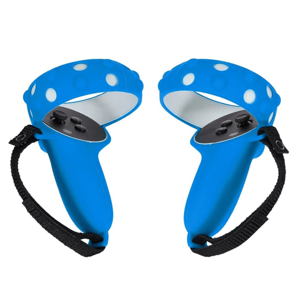 KOMBINERT: Kontrollerbeskytter + holder for Oculus Quest 2 - Rød