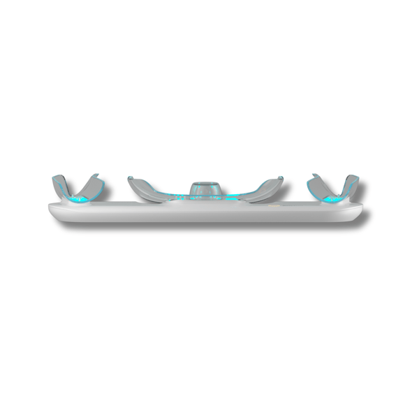 VORTEX VR Lade-dokk for Meta Quest 3 – Dobbel USB-C-stasjon med LED-base, lader headset og controllere, inkluderer batterier og deksler