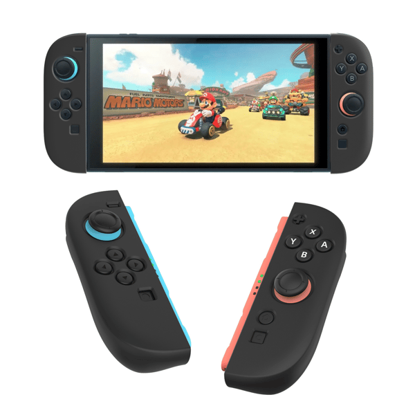 Silikonfodral gamepadskydd för Nintendo Switch 2 | Svart