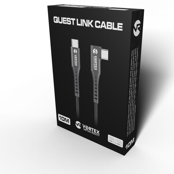 10 m USB-C-kabelsett + opphengskroker | Meta Quest 3 &amp; 3S &amp; 2
