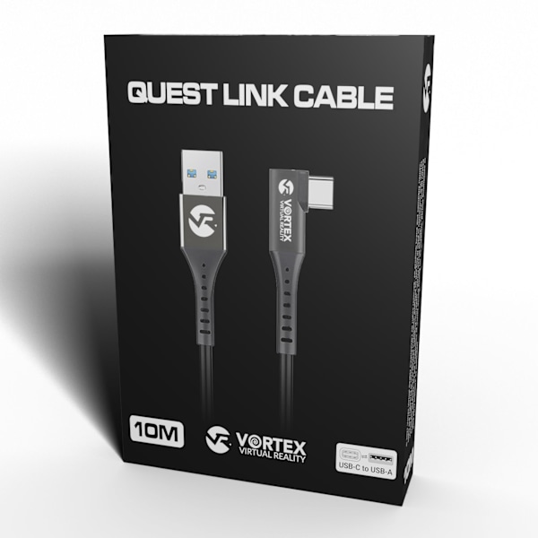 10m USB-A-kaapelisarja + ripustuskoukut | Meta Quest 3 &amp; 3S &amp; 2