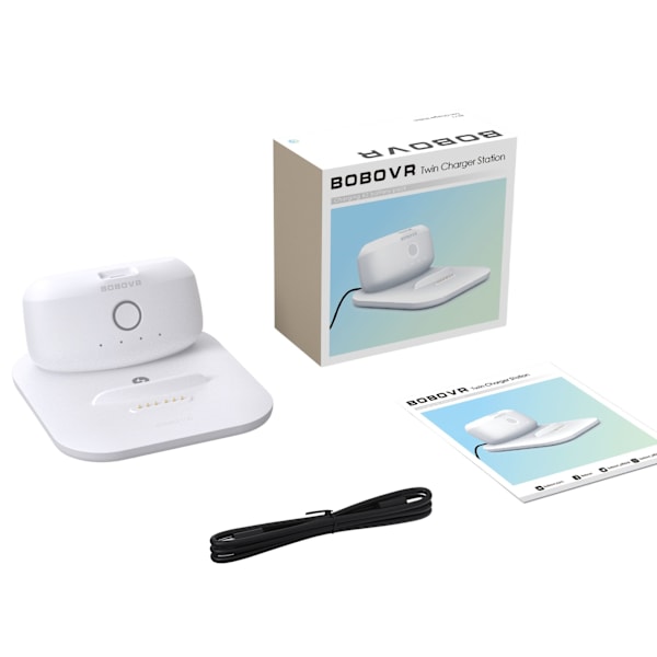 BOBOVR BD2-1: Dobbelt oplader + Batteri til M3 Pro & M3 Mini & M2PLUS