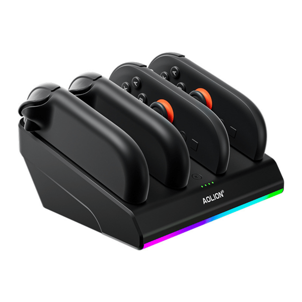 Joy-Con laddningsstation (4 stationer, RGB) för Nintendo Switch 2