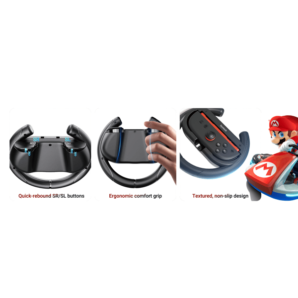 Ohjauspyörät Nintendo Switch 2 Joy-Conille | 2 kpl:n sarja